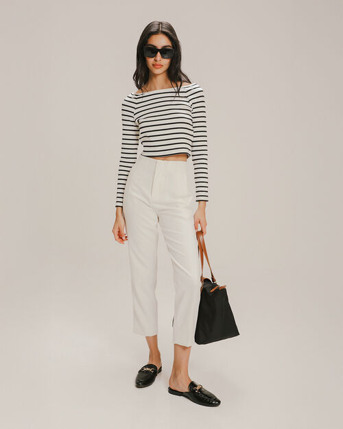 Pantalón Cropped Bolsillos